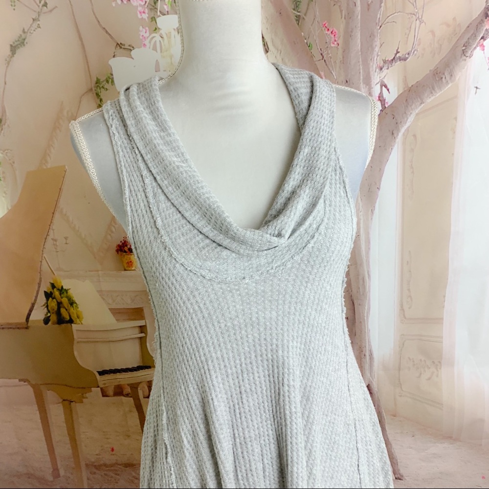 Free People Swing It Cowl Tank In Grey - Picture 7 of 12